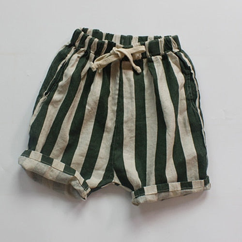 Cotton Stripe Children Shorts