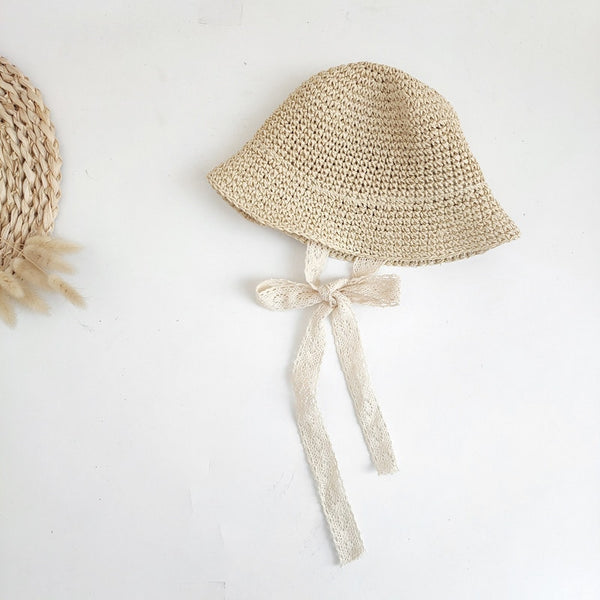 Lace Baby Straw Hat