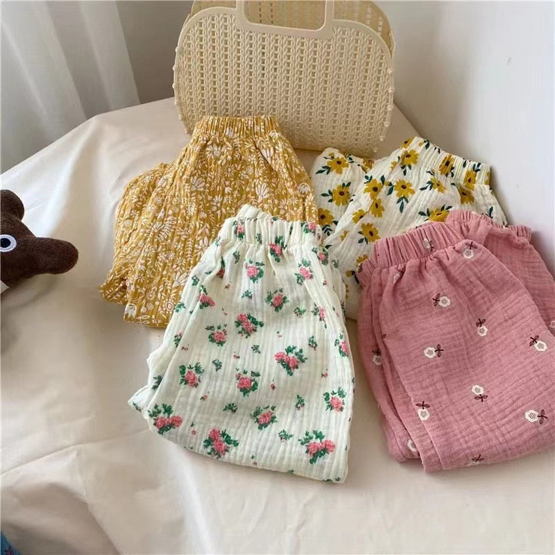 Linen Pleated Children's Trousers