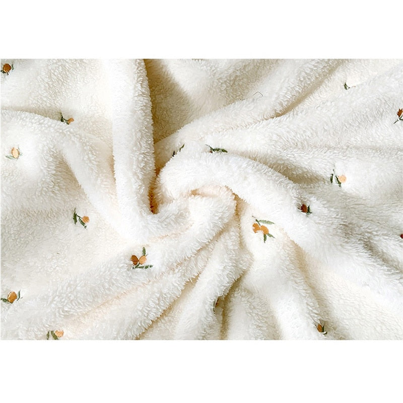 Embroidered Fleece Baby Blanket