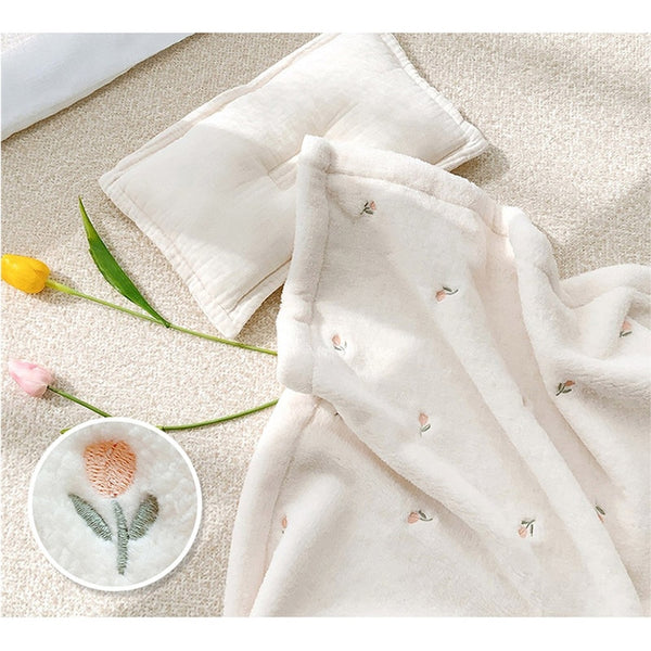 Embroidered Fleece Baby Blanket