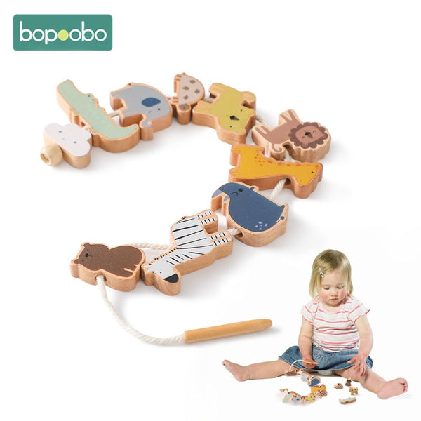 Baby Animal Threading Toys