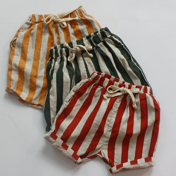 Cotton Stripe Children Shorts