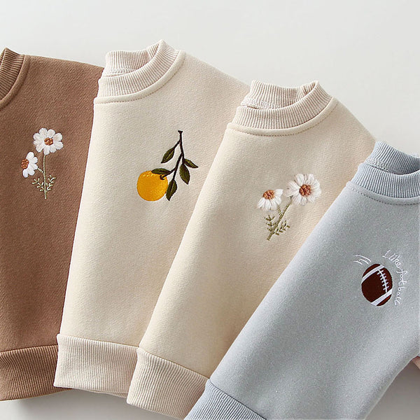 2Pcs Spring Baby Clothes Set Embroidery